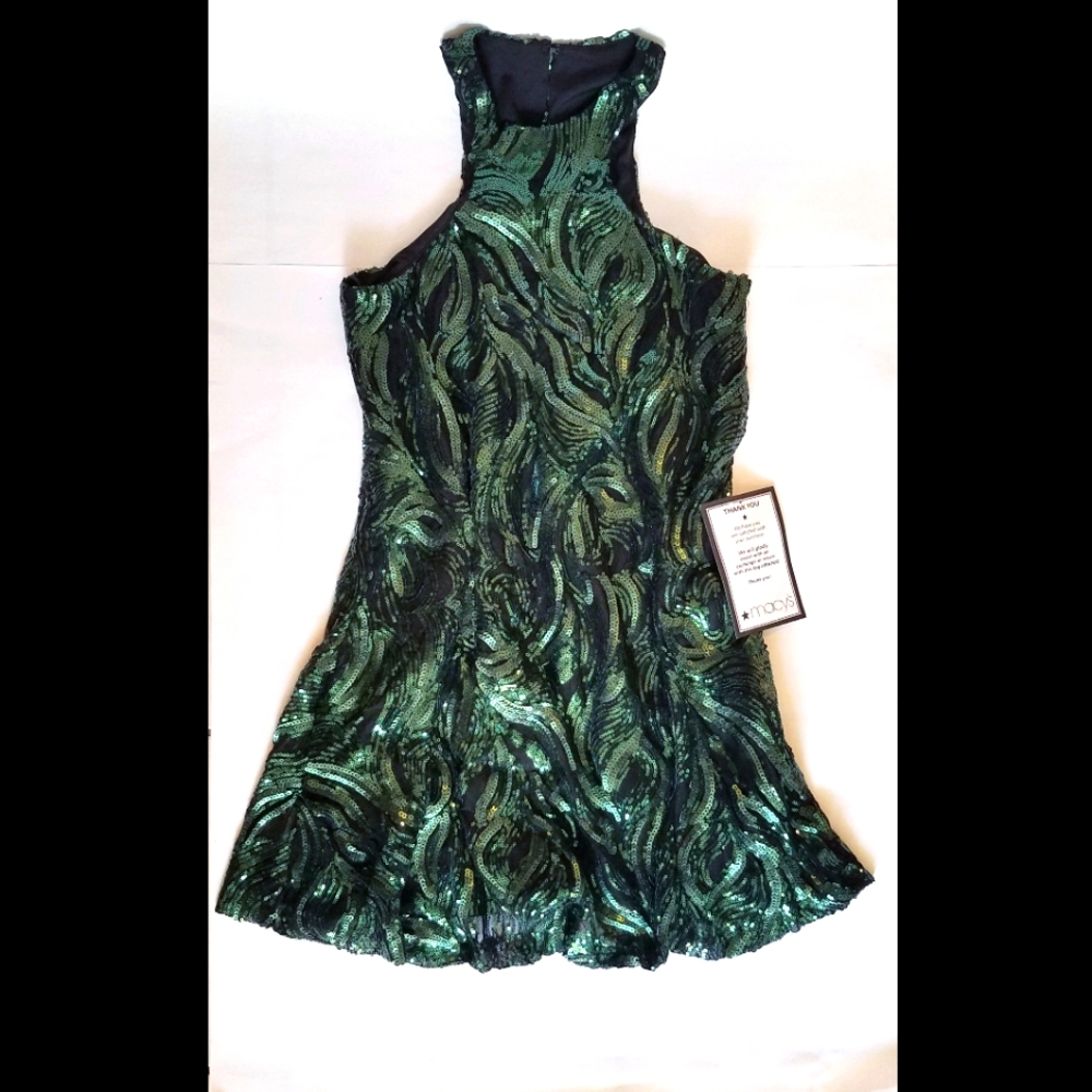 City Studio brand Emerald Sequin Dress (size: S)